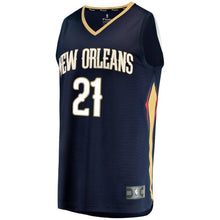 Load image into Gallery viewer, Men&#39;s Fanatics Branded Darius Miller Navy New Orleans Pelicans Fast Break Replica Player Jersey  Icon Edition  Navy