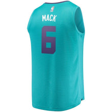 Load image into Gallery viewer, Men&#39;s Fanatics Branded Shelvin Mack Teal Charlotte Hornets Fast Break Replica Jersey – Icon Edition  Aqua