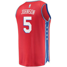 Load image into Gallery viewer, Men&#39;s Fanatics Branded Amir Johnson Red Philadelphia 7ers Fast Break Replica Player Jersey  Statement Edition  Red