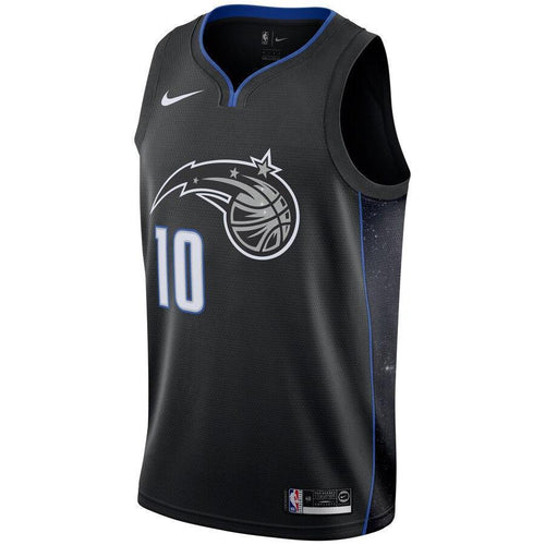 Men's Nike Evan Fournier Black Orlando Magic City Edition Swingman Jersey  Black