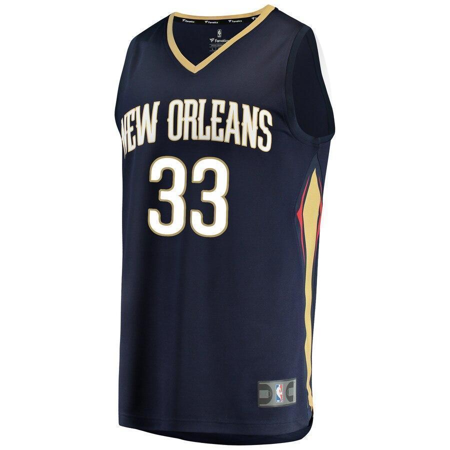 Men's Fanatics Branded Garlon Green Navy New Orleans Pelicans Fast Break Replica Jersey – Icon Edition  Navy