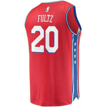 Load image into Gallery viewer, Men&#39;s Fanatics Branded Markelle Fultz Red Philadelphia 7ers Fast Break Replica Player Jersey  Statement Edition  Red