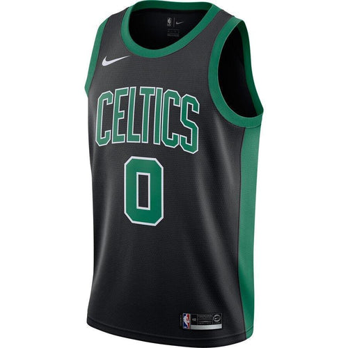 Men's Nike Jayson Tatum Black Boston Celtics Replica Swingman Jersey  Statement Edition  Black