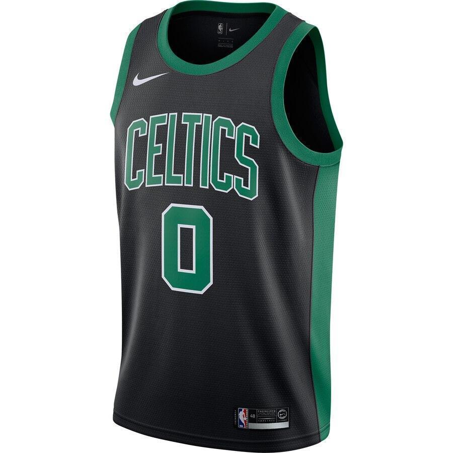 Men's Nike Jayson Tatum Black Boston Celtics Replica Swingman Jersey  Statement Edition  Black