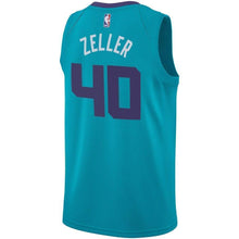 Load image into Gallery viewer, Men&#39;s Jordan Brand Cody Zeller Teal Charlotte Hornets Swingman Sponsor Patch Jersey – Icon Edition  Aqua