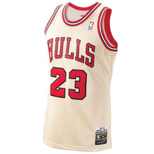 Load image into Gallery viewer, Men&#39;s Mitchell &amp; Ness Michael Jordan Gold Chicago Bulls / Hardwood Classics Premium Gold Jersey  Pink
