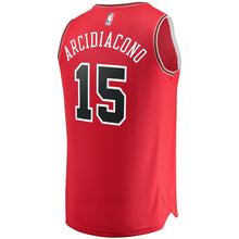 Load image into Gallery viewer, Men&#39;s Fanatics Branded Ryan Arcidiacono Red Chicago Bulls Fast Break Road Replica Player Jersey  Icon Edition  Red