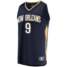 Load image into Gallery viewer, Men&#39;s Fanatics Branded Darius Morris Navy New Orleans Pelicans Fast Break Replica Jersey – Icon Edition  Navy
