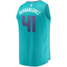 Load image into Gallery viewer, Men&#39;s Fanatics Branded Willy Hernangomez Teal Charlotte Hornets Fast Break Replica Jersey – Icon Edition  Aqua