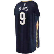 Load image into Gallery viewer, Men&#39;s Fanatics Branded Darius Morris Navy New Orleans Pelicans Fast Break Replica Jersey – Icon Edition  Navy