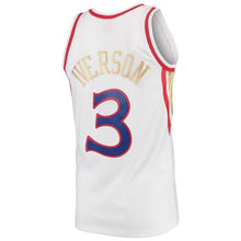 Load image into Gallery viewer, Men&#39;s Mitchell &amp; Ness Allen Iverson White Philadelphia 7ers  Chinese New Year Swingman Throwback Jersey  White