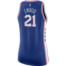 Load image into Gallery viewer, Women&#39;s Nike Joel Embiid Royal Philadelphia 7ers Swingman Jersey  Icon Edition  Royal