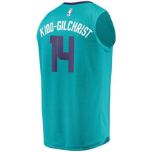 Load image into Gallery viewer, Youth Fanatics Branded Michael KiddGilchrist Teal Charlotte Hornets Fast Break Player Jersey  Icon Edition  Aqua