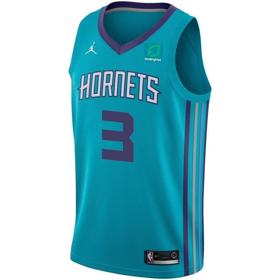 Men's Jordan Brand Jeremy Lamb Teal Charlotte Hornets Swingman Sponsor Patch Jersey – Icon Edition  Aqua