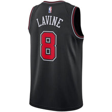Load image into Gallery viewer, Men&#39;s Nike Zach LaVine Black Chicago Bulls Replica Swingman Jersey  Statement Edition  Black