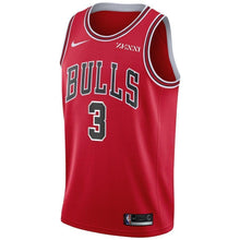Load image into Gallery viewer, Men&#39;s Nike Shaquille Harrison Red Chicago Bulls Swingman Sponsor Patch Jersey – Icon Edition  Red
