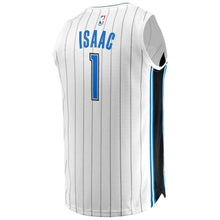 Load image into Gallery viewer, Men&#39;s Fanatics Branded Jonathan Isaac White Orlando Magic Fast Break Jersey  Association Edition  White