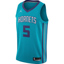 Load image into Gallery viewer, Men&#39;s Jordan Brand Nicolas Batum Teal Charlotte Hornets Swingman Jersey  Icon Edition  Aqua