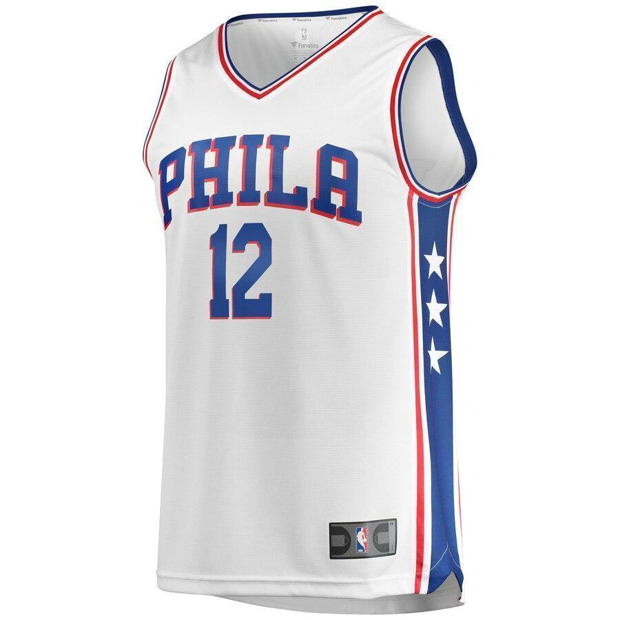 Men's Fanatics Branded T.J. McConnell White Philadelphia 7ers Fast Break Jersey  Association Edition  White