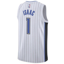 Load image into Gallery viewer, Men&#39;s Nike Jonathan Isaac White Orlando Magic Swingman Sponsor Patch Jersey  Association Edition  White