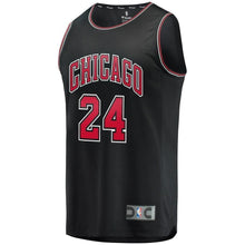Load image into Gallery viewer, Men&#39;s Fanatics Branded Lauri Markkanen Black Chicago Bulls Fast Break Replica Jersey  Statement Edition  Black