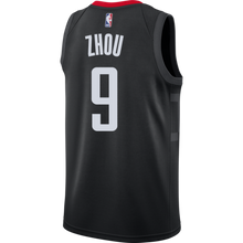 Load image into Gallery viewer, Zhou Qi Houston Rockets Statement Edition Swingman Jersey  Black